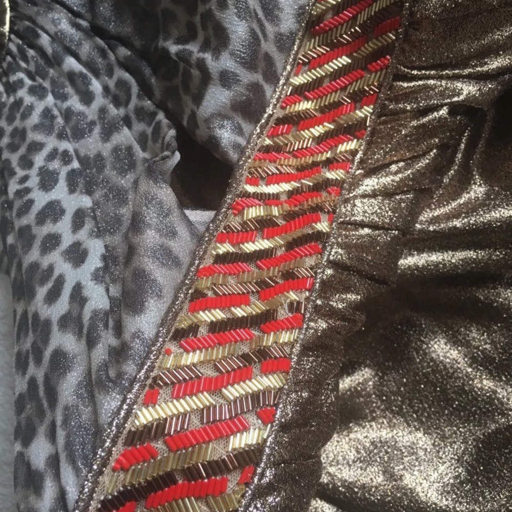Tamara Mellon gold lame dress, 2 - Picture 7 of 8